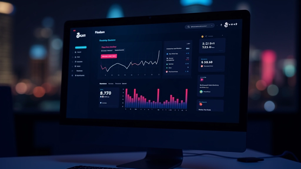 Dark mode interface design for fintech application