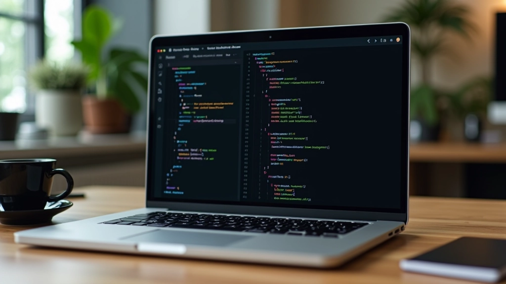 Code editor showing CSS variables and dark mode implementation with color tokens