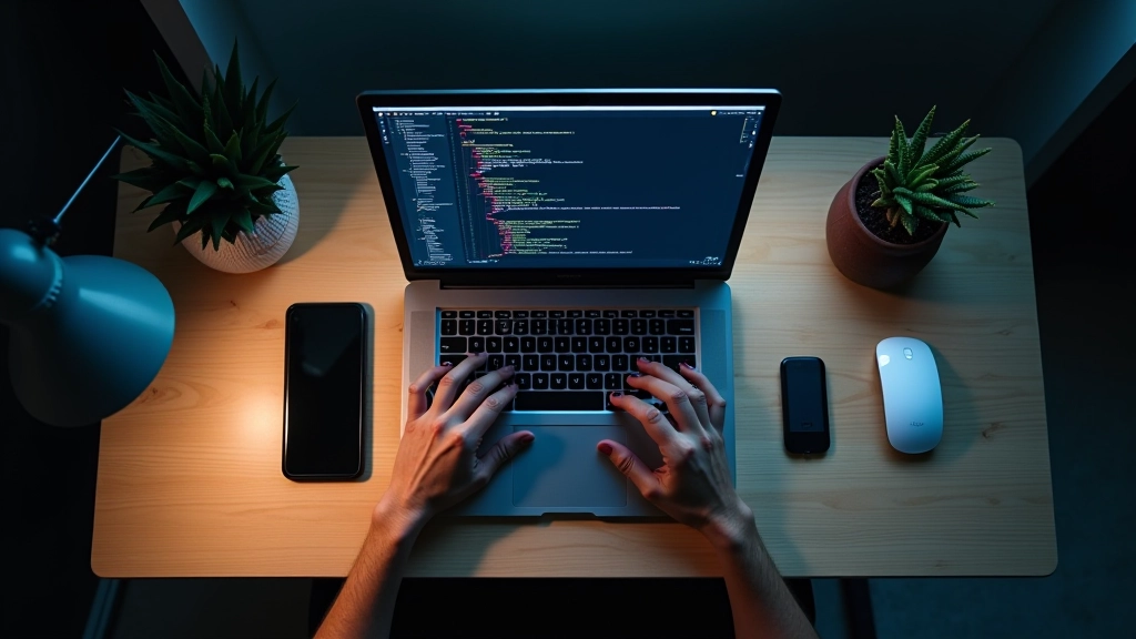 Code editor window showing automated testing results and console output with green checkmarks indicating passed tests
